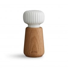 Hammershoi Salt & Pepper Mill/Grinder | Oak | White | 14.5cm