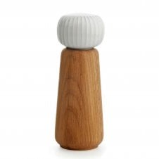 Hammershoi Salt & Pepper Mill/Grinder | Oak | White | 18.5cm