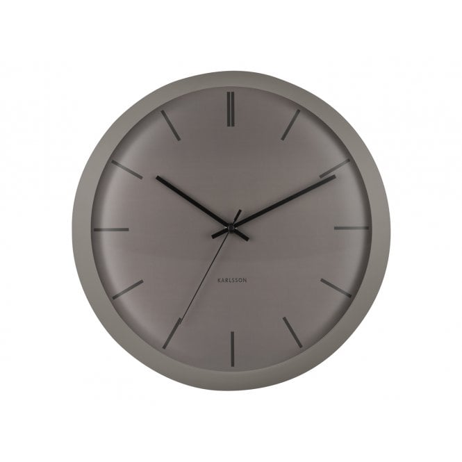 Karlsson Nirvana Globe Wall Clock | 40cm | Dark Warm Grey