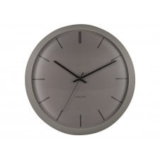 Nirvana Globe Wall Clock | 40cm | Dark Warm Grey
