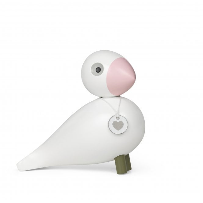 Kay Bojesen Love Songbird | 15.5cm | White/Rose