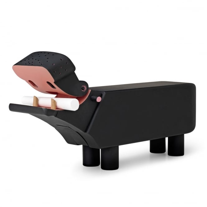 Kay Bojesen Painted Wooden Hippo - Black
