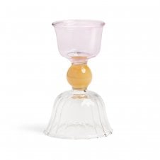 Perle Glass Candle Holder | Small
