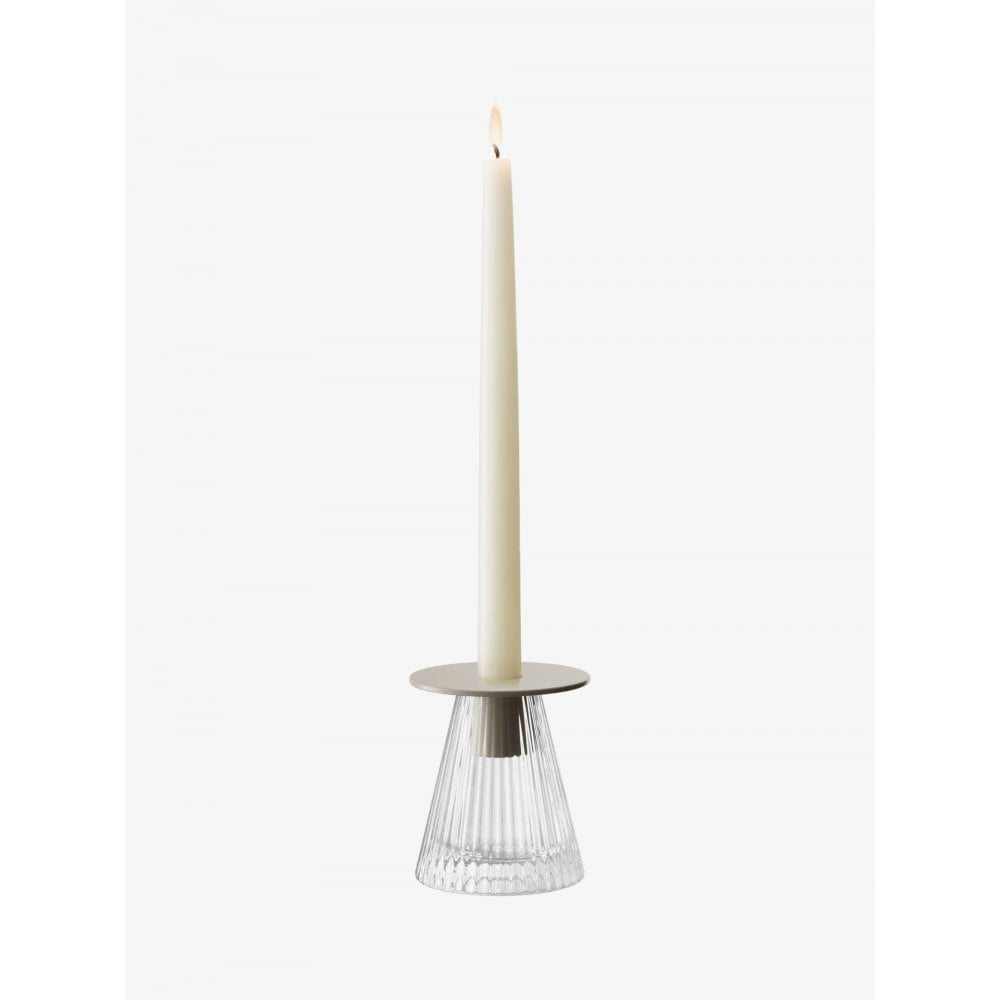 Buy LSA Beacon Candleholder/vase | Clear | H10cm | Black by Design