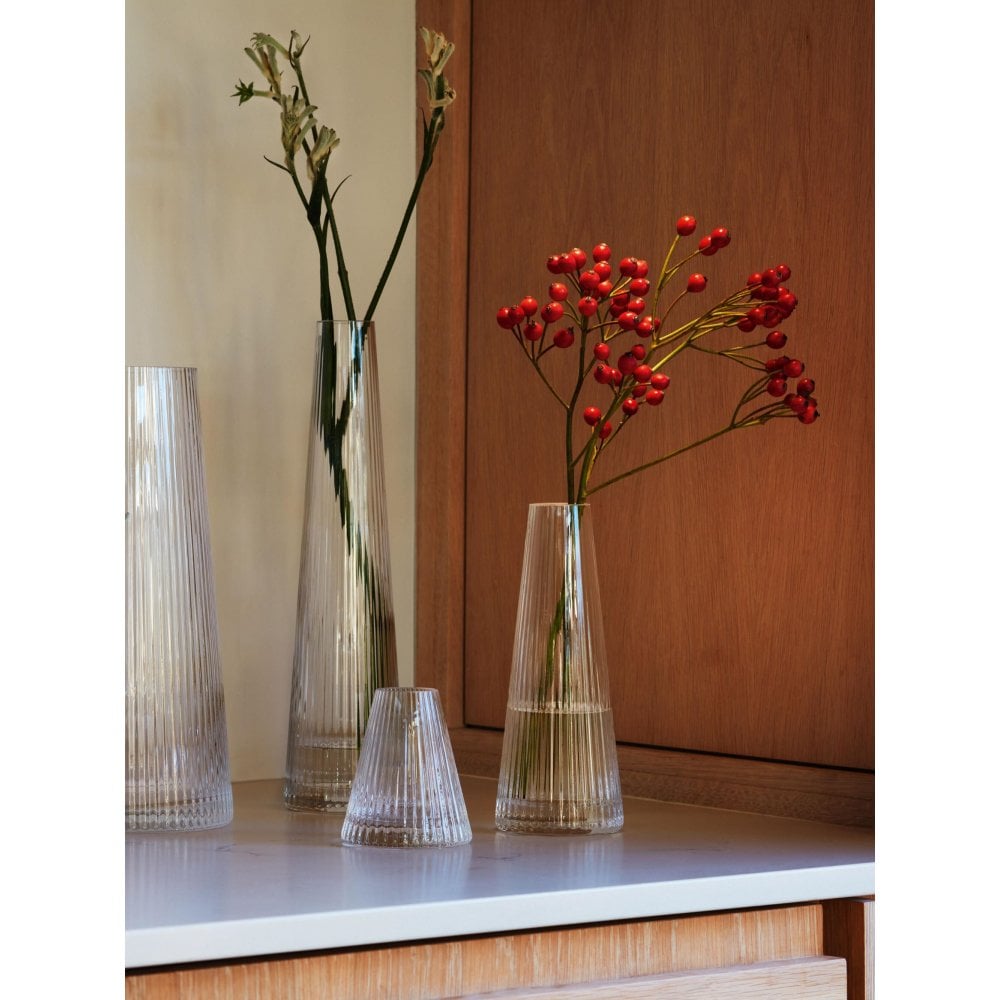 Buy LSA Beacon Candleholder/vase | Clear | H10cm | Black by Design