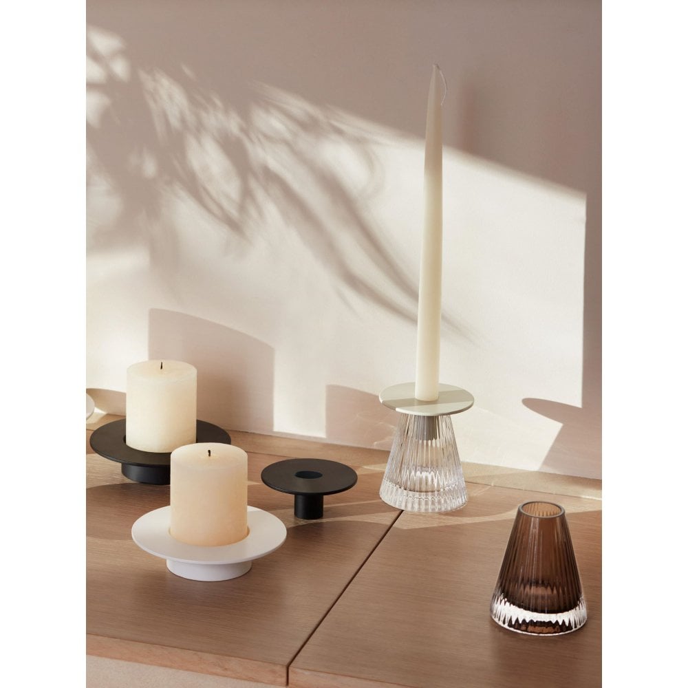 Buy LSA Beacon Candleholder/vase | Clear | H10cm | Black by Design