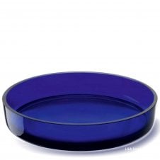 Collective Mouthblown Glass Serving Bowl | Cobalt Blue | 35cm