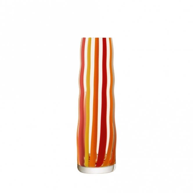 LSA International Folk Vase | H31.5cm | Orange/Red/Yellow