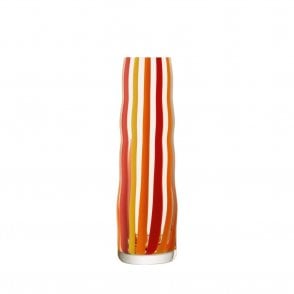 Folk Vase | H31.5cm | Orange/Red/Yellow