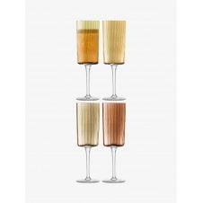 Gems Champagne Flute | Set of 4 | Amber