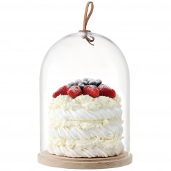 Ivalo Cake/Cheese/Pastries Dome on Ash Base - 22cm