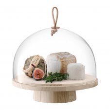 Ivalo Cake/Cheese/Pastries Dome on Ash Stand - 28cm