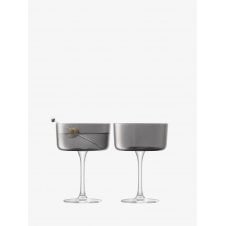 Lunar Champagne/Cocktail Glass | Set of 2 | Grey