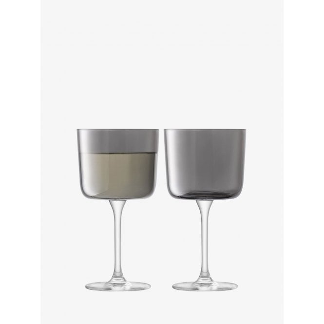 LSA International Lunar Wine Glass | Set of 2 | Grey