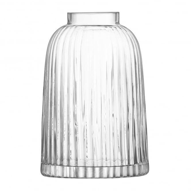 LSA International Pleat Vase - Clear - H20cm