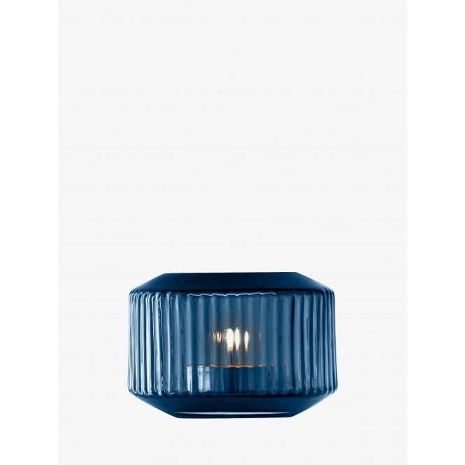 LSA International Rotunda Tealight Holder/Vase | Sapphire Blue | 15cm