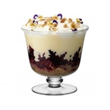 Serve Tall Comport/Trifle Bowl - Handmade Glass 