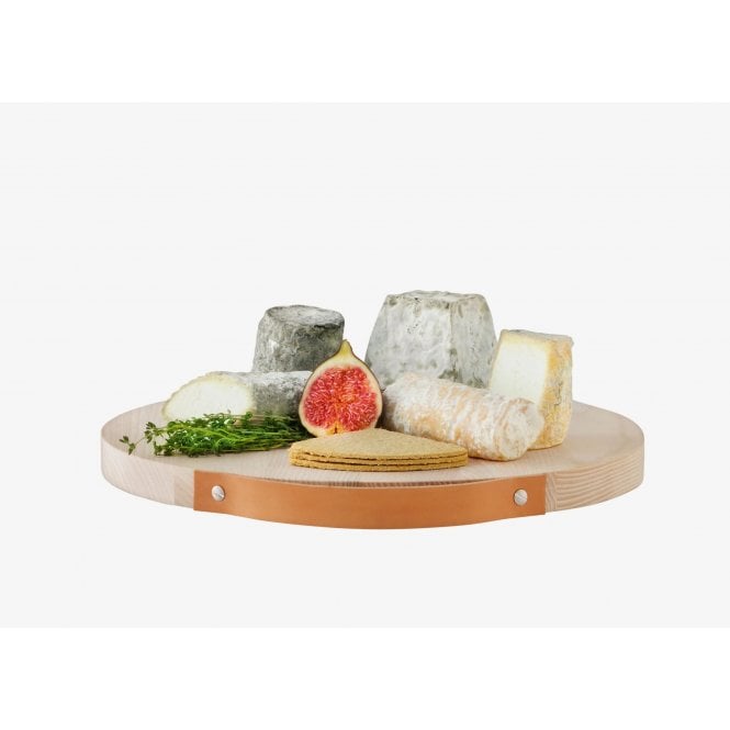 LSA International Utility Cheese/Serving Board | Ash | Leather Handle