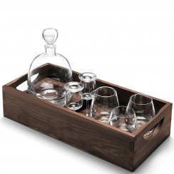 Whisky Islay Connoisseur Set & Walnut Tray