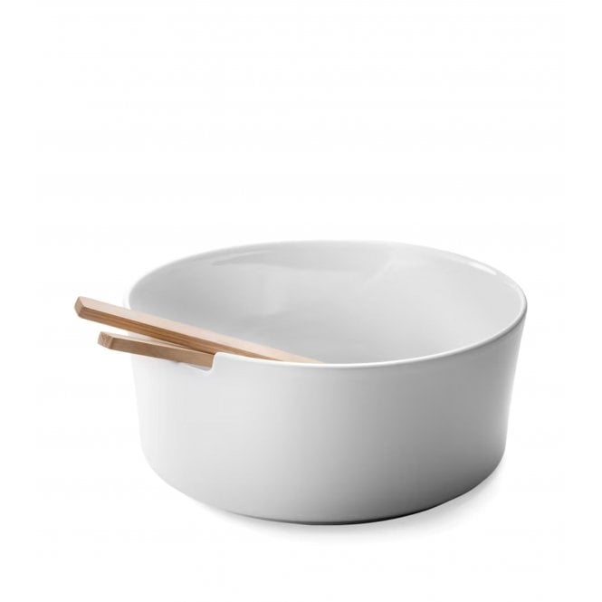 LSA International White Porcelain Collective Salad Bowl & Ash Servers | 26cm
