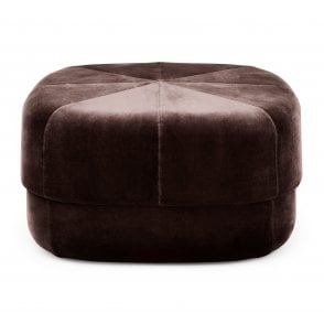 Circus Velour Pouf | Large | Coffee