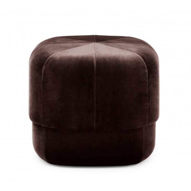 Normann Copenhagen Circus Velour Pouf | Small | Coffee