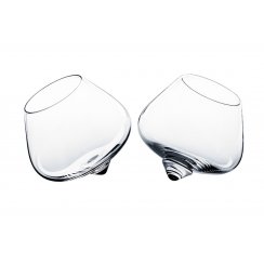 Cognac Rocking Glasses - Set of 2