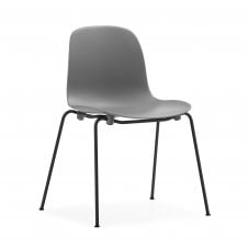 Form Kitchen Chair | Stacking | Black Steel Legs