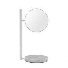 Freestanding Pose Mirror | White | Marble Base