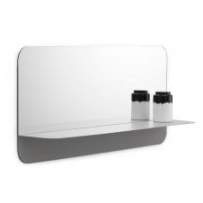 Horizon Mirror | Horizontal | Matt White Shelf
