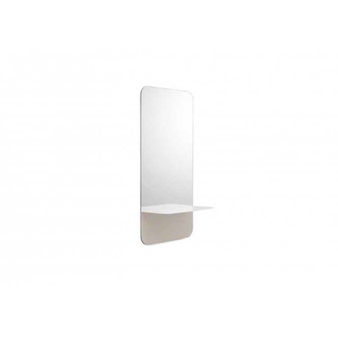 Normann Copenhagen Horizon Mirror | Vertical | Matt White Shelf