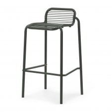 Vig Outdoor Bar Stool | Dark Green | 75cm