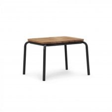 Vig Outdoor Coffee Table | Robina Wood/Black | 55 x 45 cm