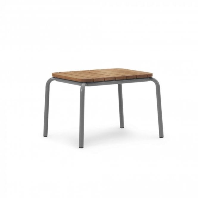 Normann Copenhagen Vig Outdoor Coffee Table | Robina Wood/Grey | 55 x 45 cm