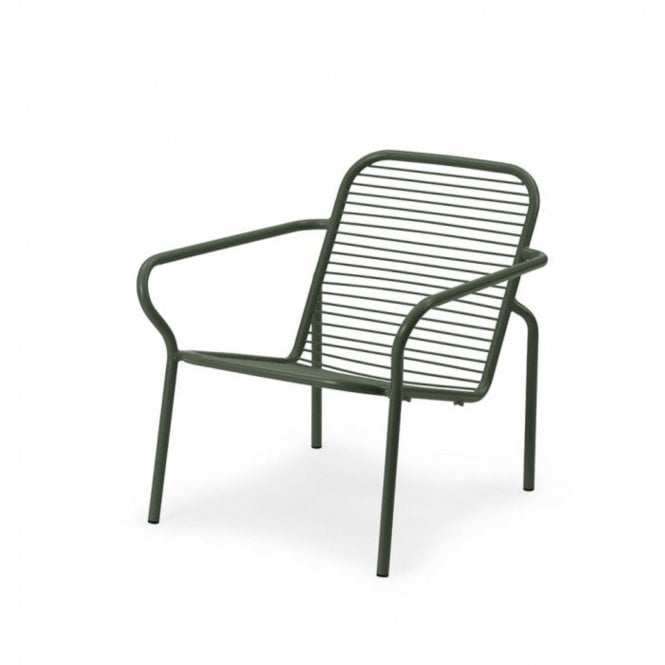 Normann Copenhagen Vig Outdoor Lounge Chair | Dark Green Steel