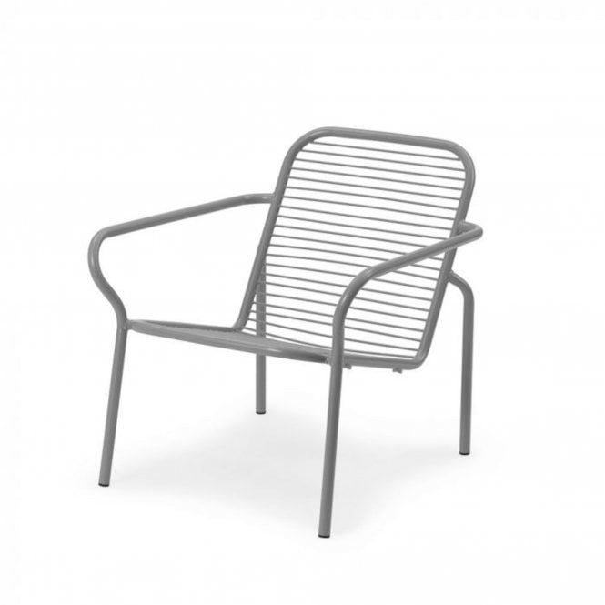 Normann Copenhagen Vig Outdoor Lounge Chair | Grey Steel