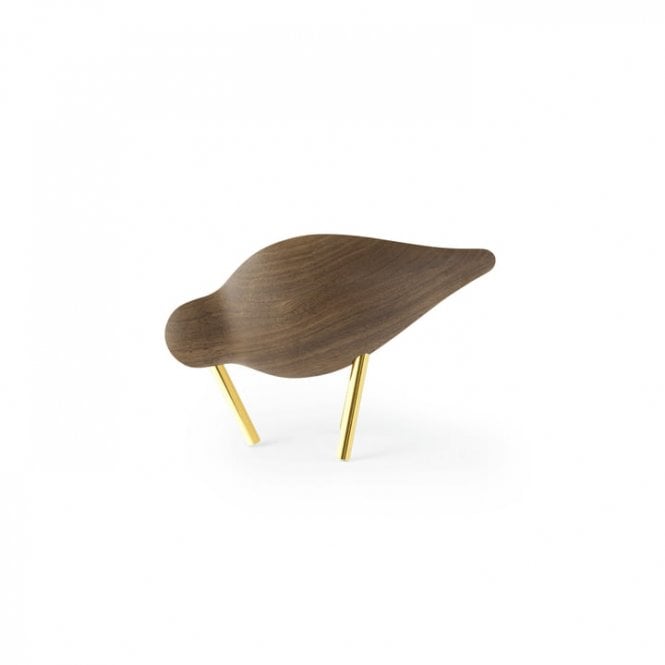 Normann Copenhagen Wooden Shorebird | Small | Walnut/Brass