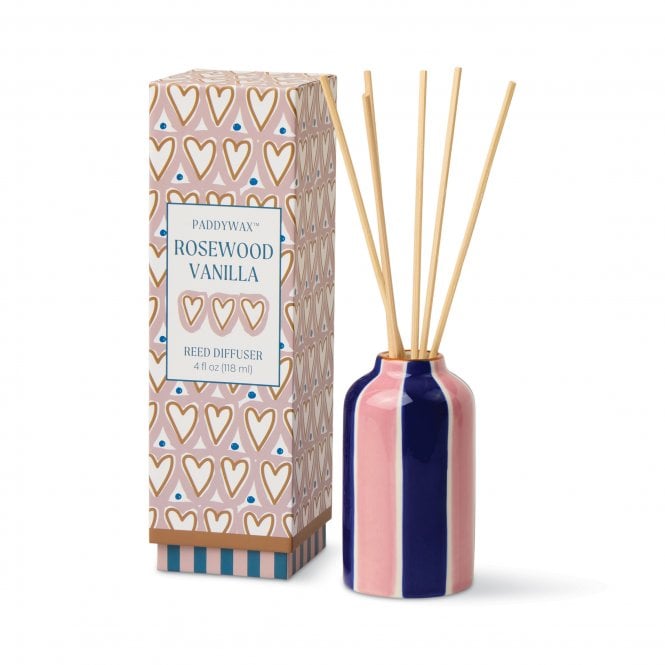 Paddywax A Dopo 4fl oz./118ml Hearts Ceramic Diffuser | Rosewood Vanilla