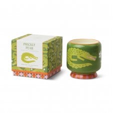 A Dopo 8oz/226g Crocodile Ceramic Candle | Prickly Pear