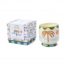 A Dopo 8oz/226g Palm Tree Ceramic Candle | Lush Palms