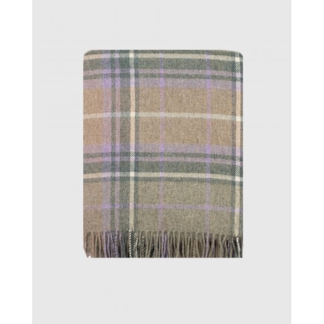 Remony Inver Recycled Wool Throw | Harebell
