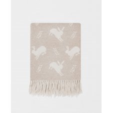 Nature Merino Lambswool Throw | Hare | Fawn
