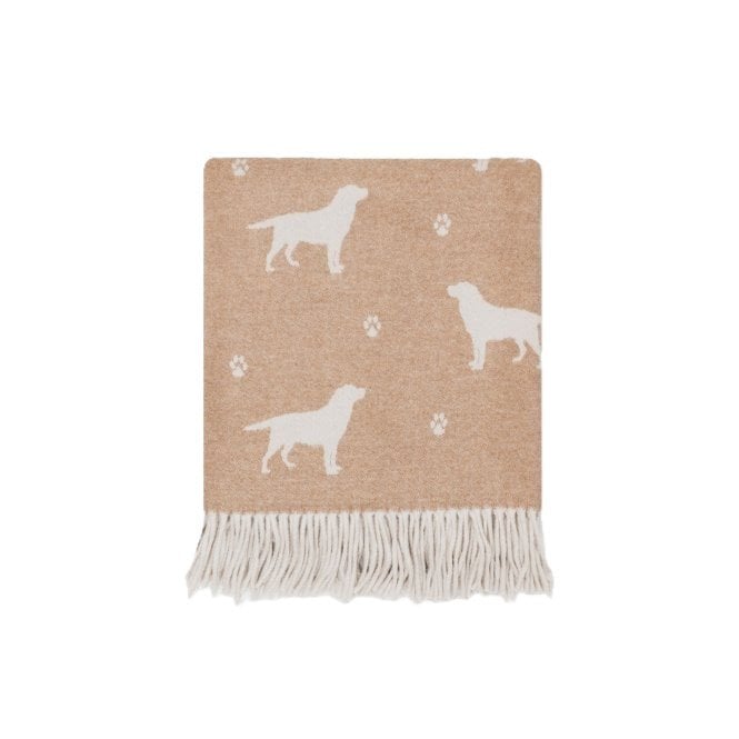 Remony Nature Merino Lambswool Throw | Labrador | Bran