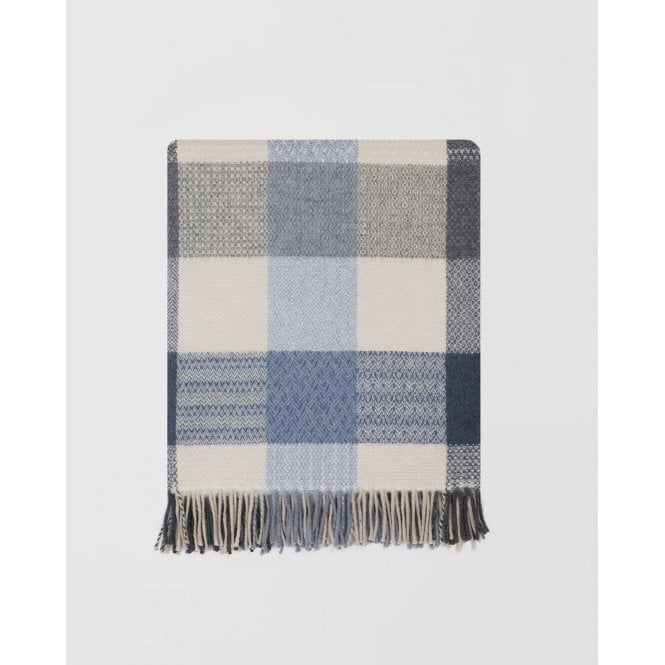 Remony Patchwork Merino Lambswool Throw | Coastline