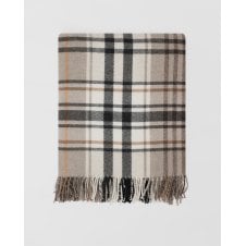 Pitnacree Merino Lambswool Throw | Stone