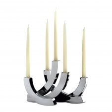 Nest 5 Arm Stainless Steel Candle Holder