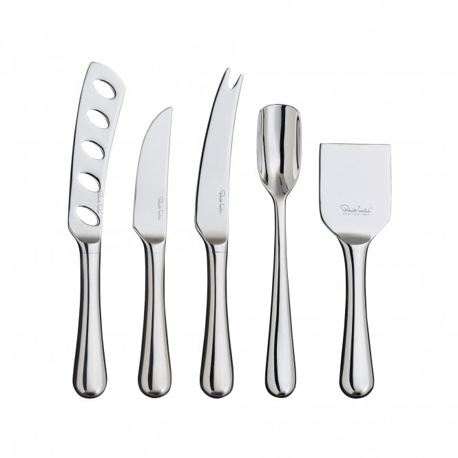 Robert Welch Designs Radford Bright Gourmet Cheese Knife Set | 5 Piece