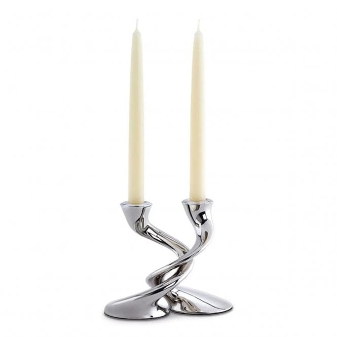Robert Welch Designs Windrush Candlestick | Stainless Steel | Set of 2