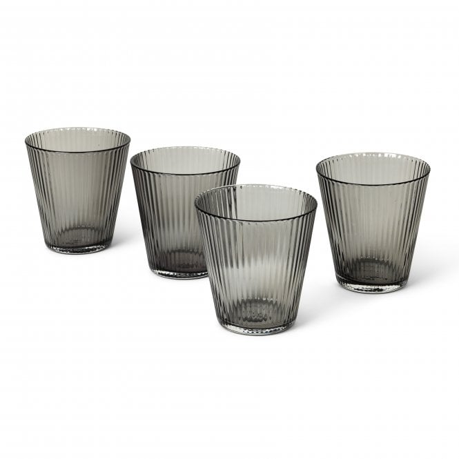 Rosendahl Copenhagen Grand Cru Set of 4 Mouthblown Tumblers | Smoke