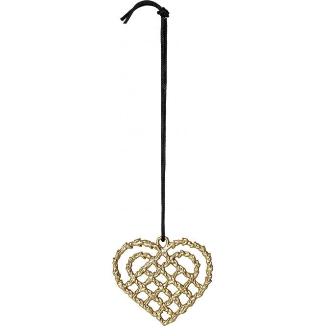 Rosendahl Copenhagen Karen Blixen Christmas Heart Hanger | Gold Plated